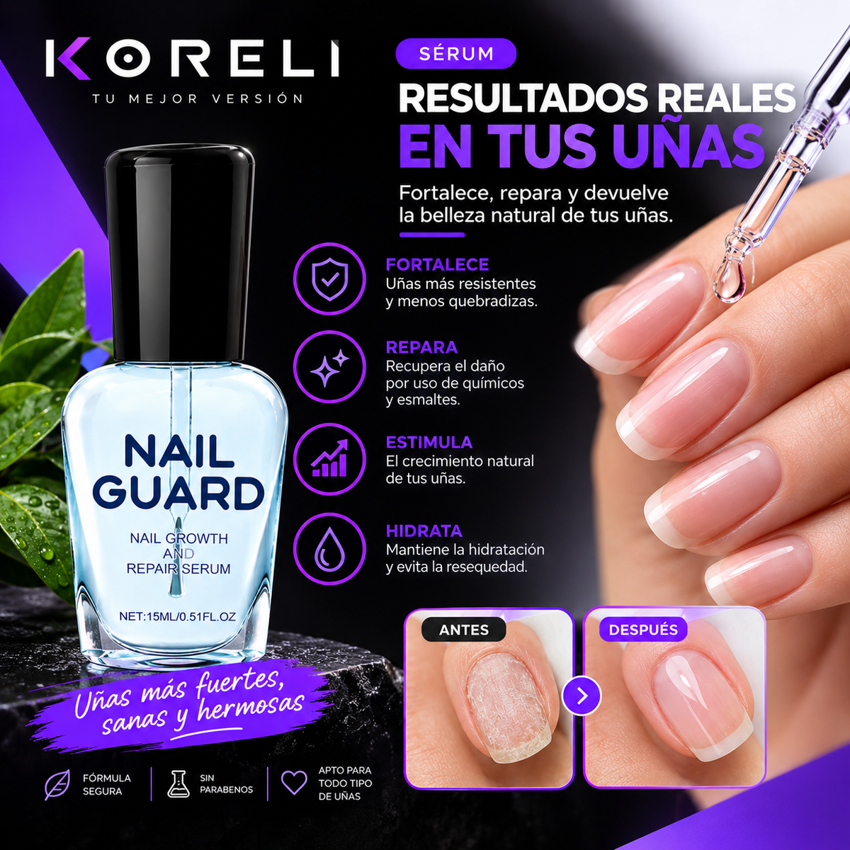 Serum Crecimiento y Reparacion De Uñas