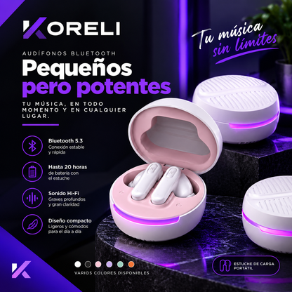 AUDÍFONOS INALÁMBRICOS BLUETOOTH KORELI