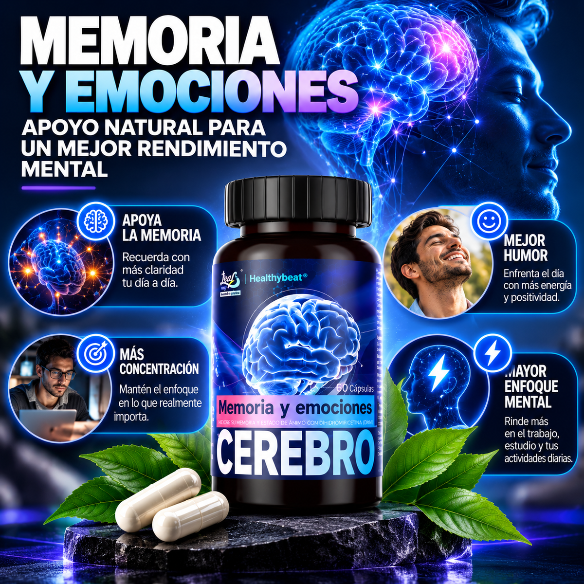 Suplemento Cerebro Soporte Cerebral 60cp