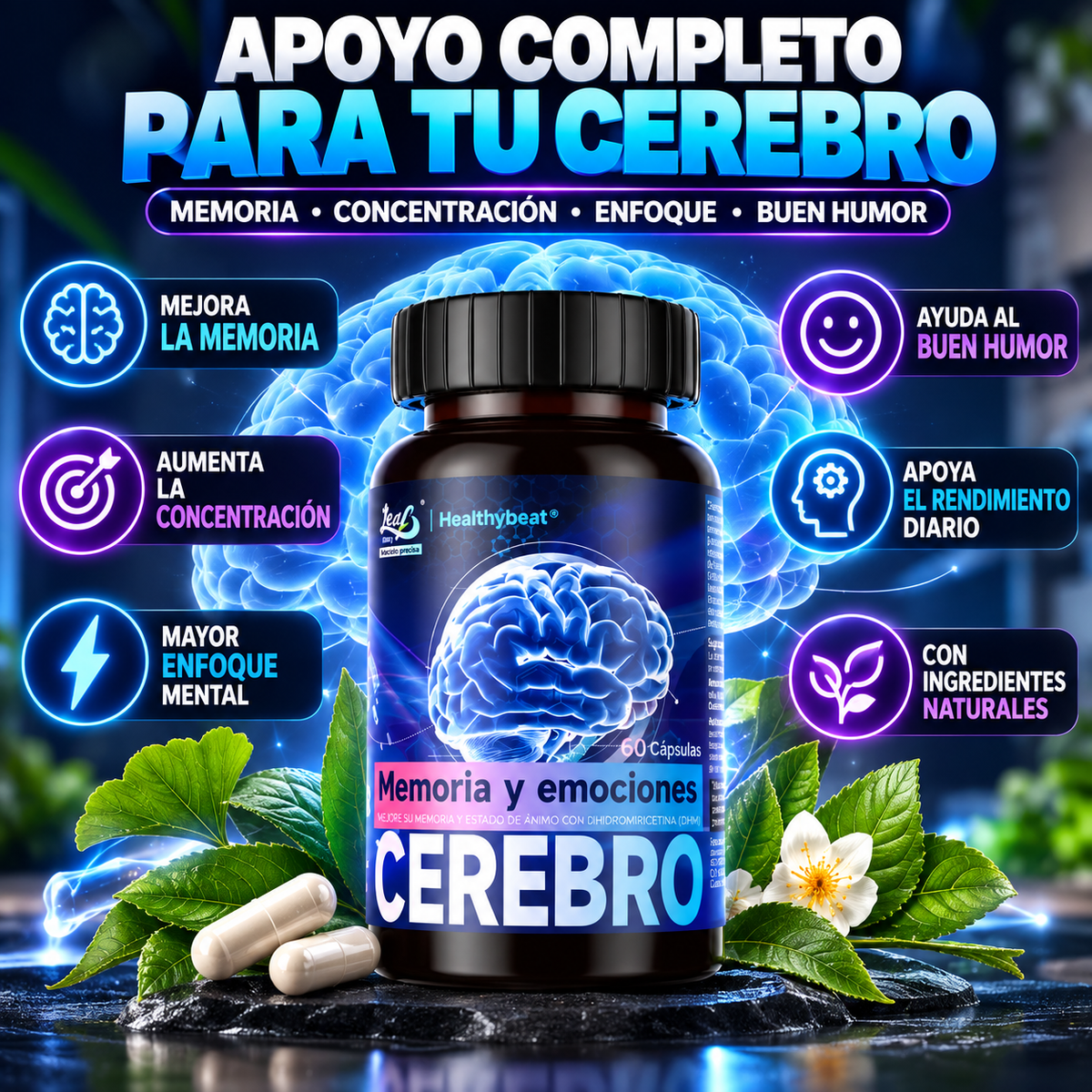 Suplemento Cerebro Soporte Cerebral 60cp